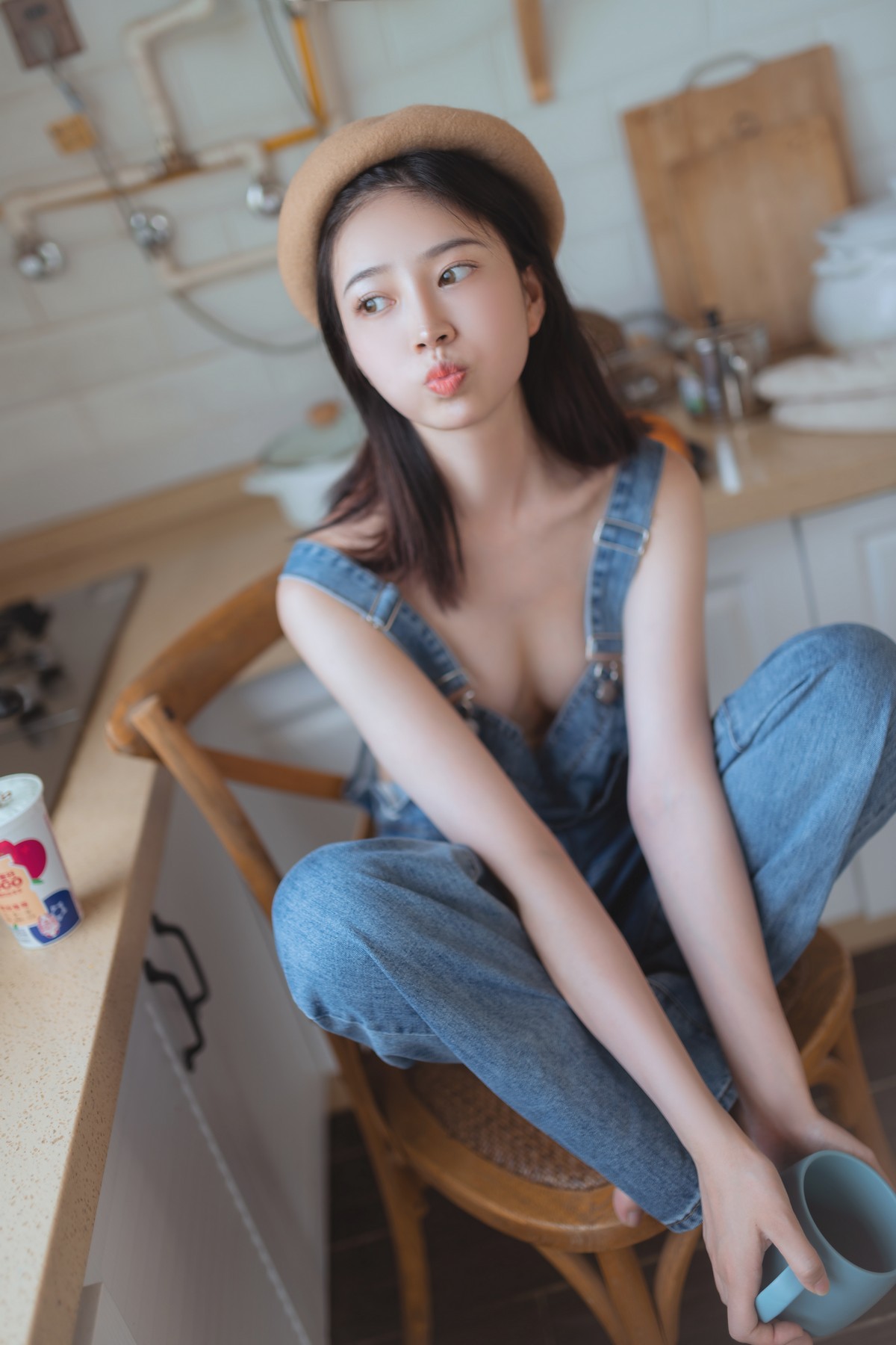 年年nnian 背带裤少女日常写真 清新可爱风图集插图