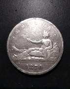 2 Monedas de 5 pesetas del Gobierno Provisional. Moneda-3