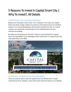 5 Reasons To Invest In Capital Smart City