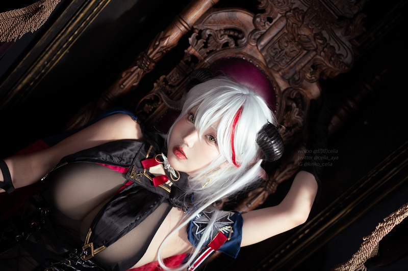 切切Celia 埃吉尔 Aegir Cosplay Azur Lane 写真 32P+2V插图1