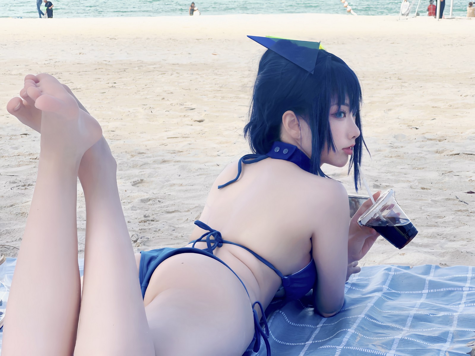 宮本桜 新泽西 泳装 Cosplay 写真｜碧蓝航线夏日主题（18P｜67MB）插图1