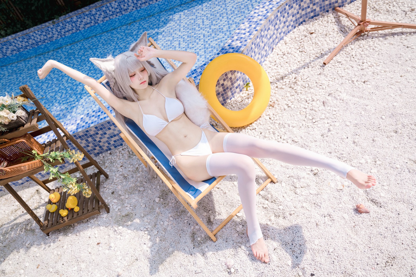 九柒喵 – 朝凪泳装 高质量泳装写真（29P-241.5M）夏日海边 Cos 系列插图7