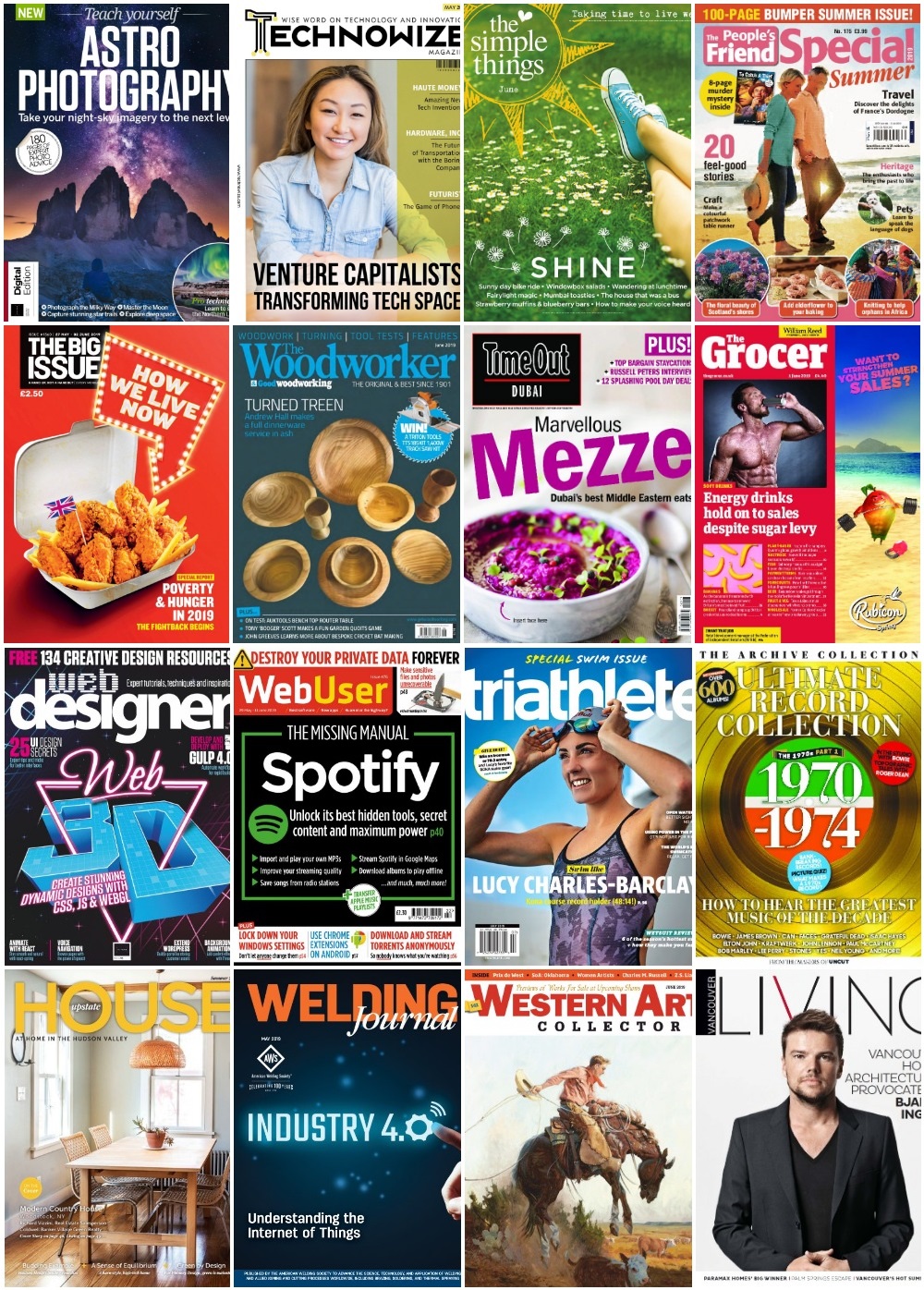 60 Assorted Magazines - June 12 2019