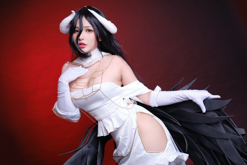 MiMi Chan 雅儿贝德 Albedo Cosplay Overlord 高清写真【12P-23M】插图5