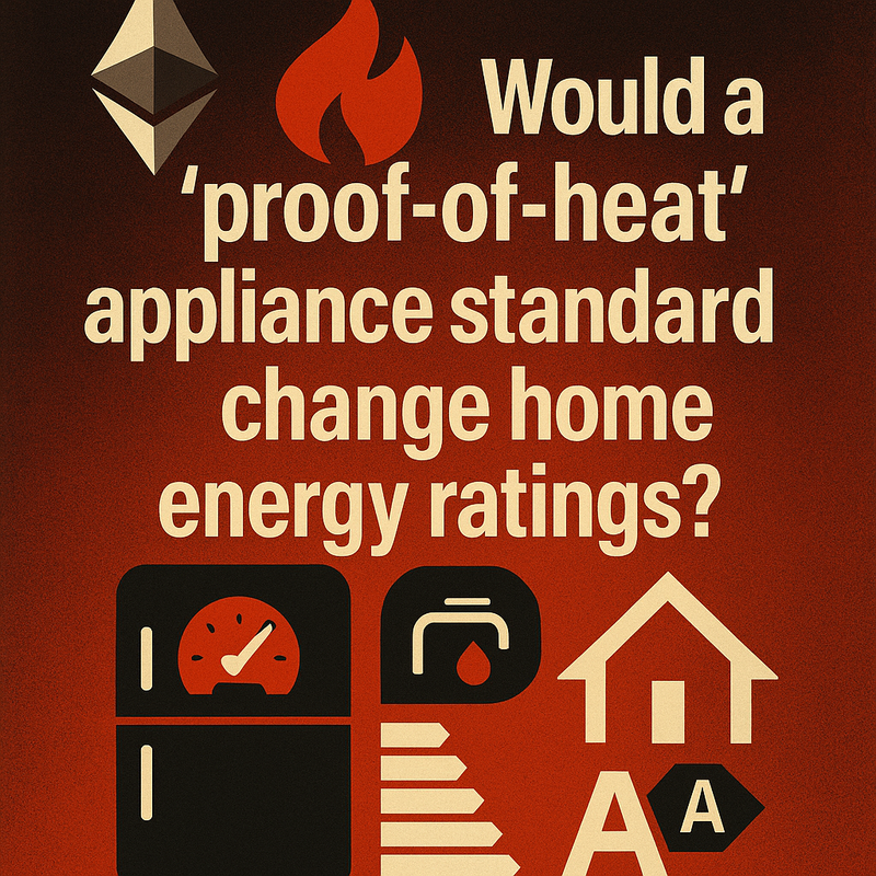 Would a “proof-of-heat” appliance standard change home energy ratings?