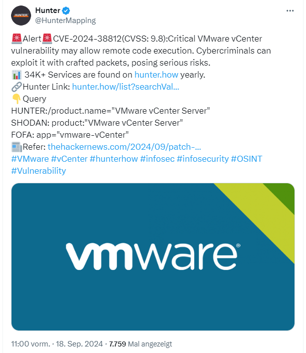 VMware vCenter Schwachstelle
