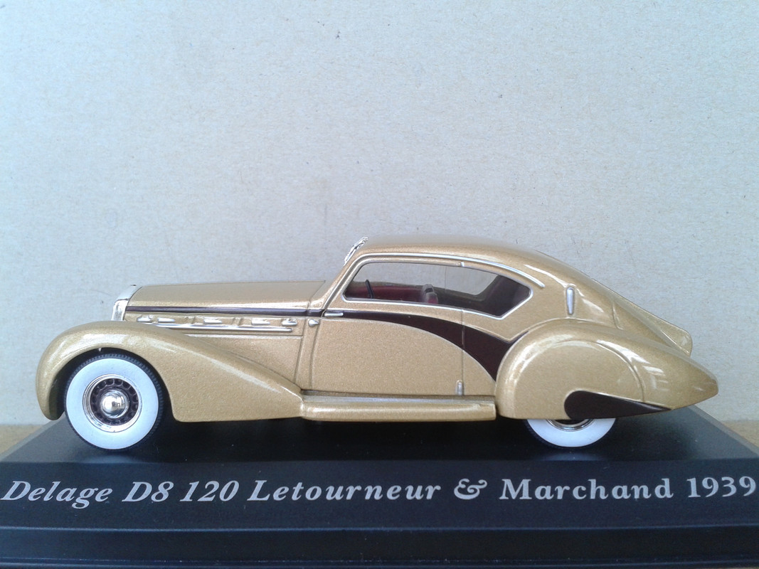 1937 Delage D8 120 Aerosport Coupe by Letourneur & Marchand (Ixo-Altaya) (8)