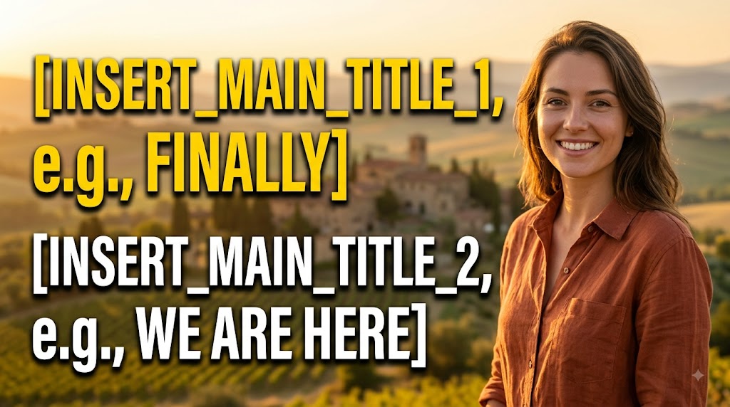 AI-generated example result for the youtube-thumbnail prompt: Travel YouTube Thumbnail AI Prompt #156 – Single-Scene Composition