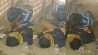 Desi whore is getting fucked in the open