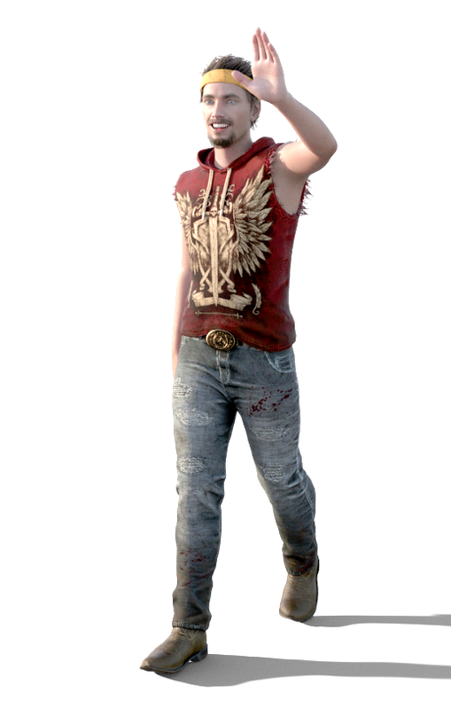 Dead By Daylight Ace Visconti Outfit and Hair for G8 M