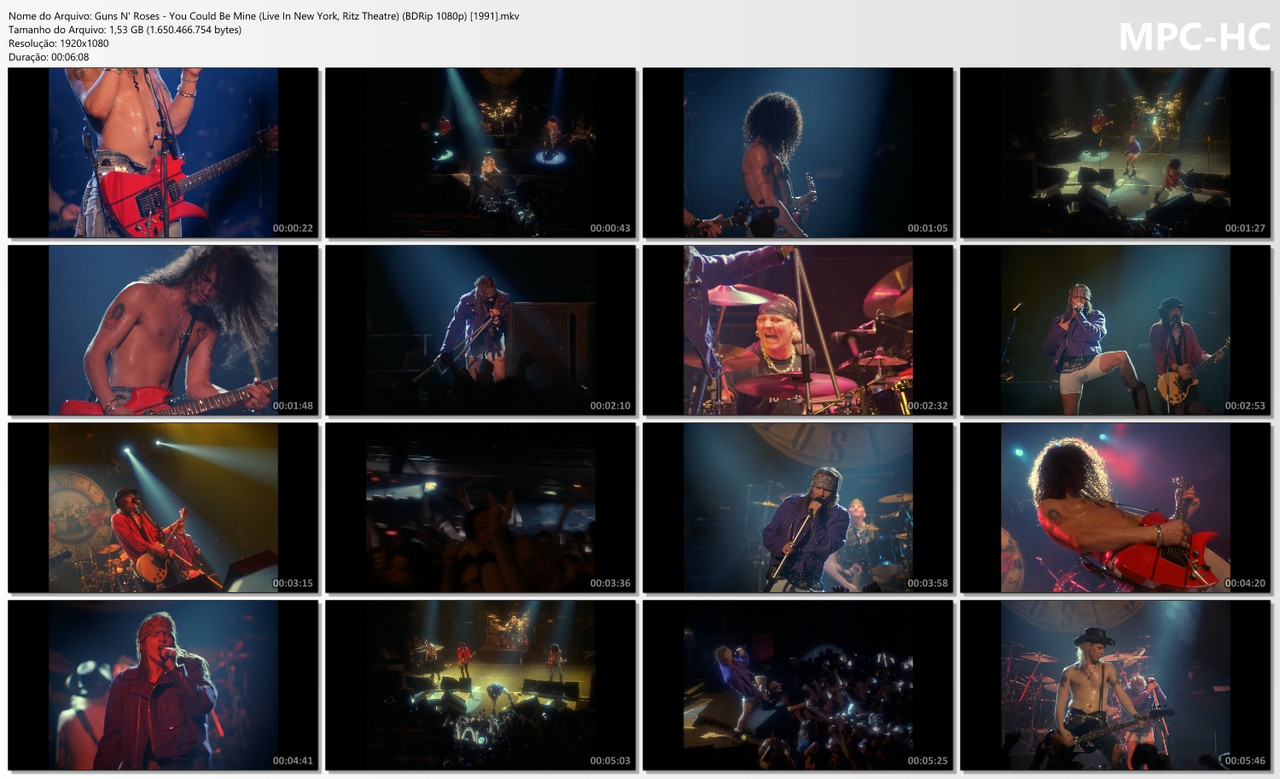 Guns N' Roses - You Could Be Mine (Live In New York, Ritz Theatre) (BDRip 1080p) [16.05.1991]