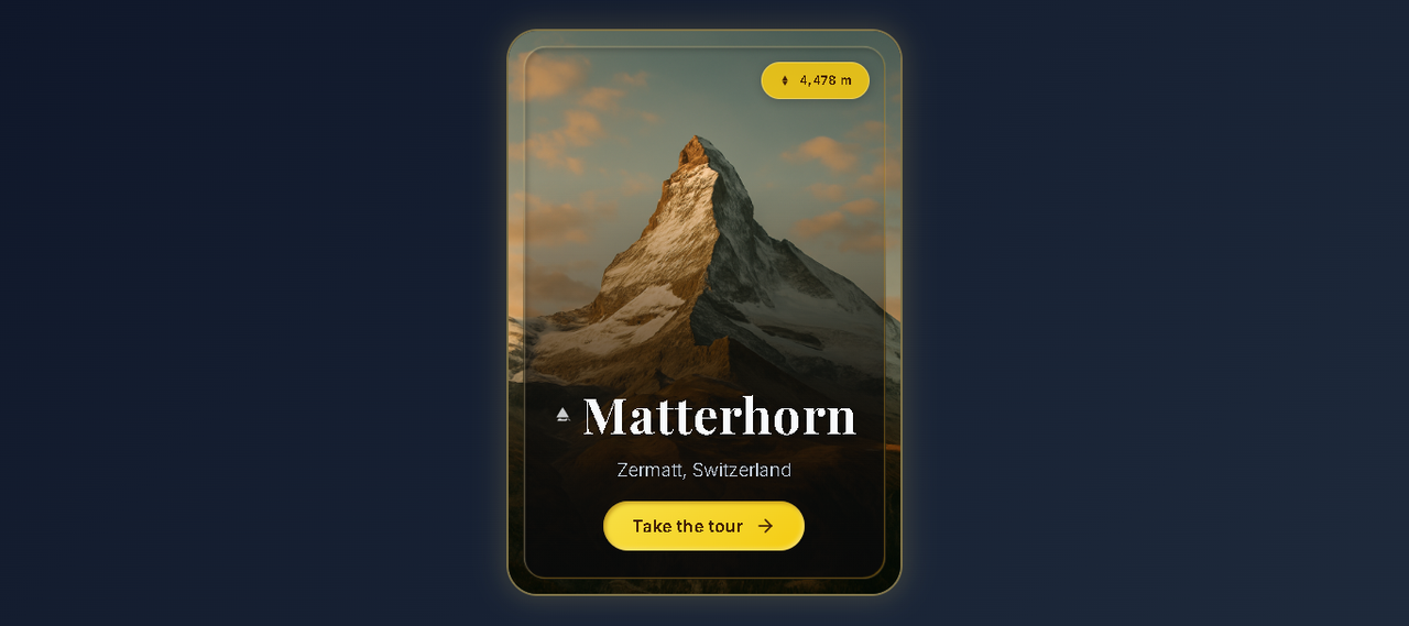 Interactive CSS 3D Card Demo