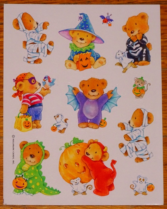 halloweenteddybearincostumestickers