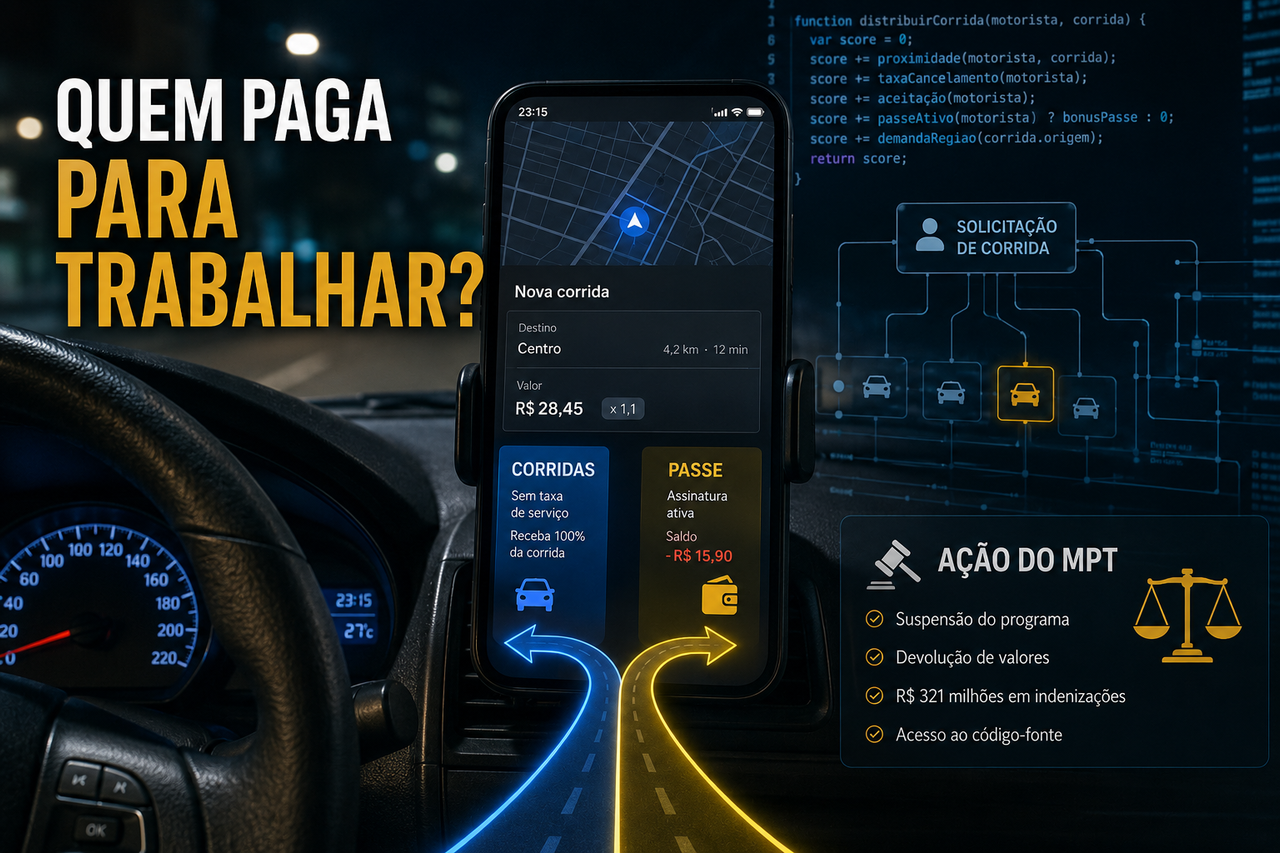Uber enfrenta ação de R$ 321 milhões por novo passe para motoristas e até o algoritmo entrou na disputa
