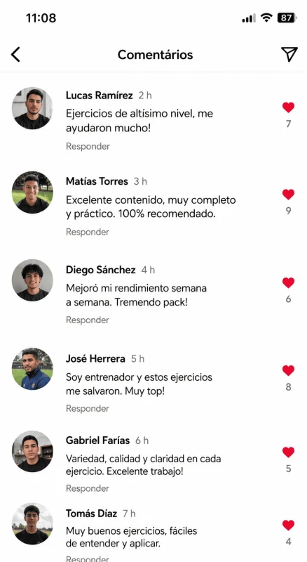 Capturas de Testimonios y Resultados