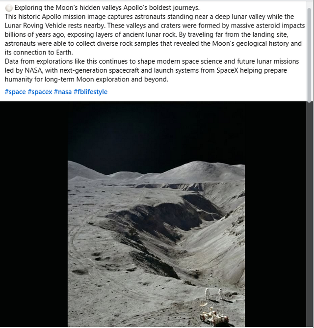 Angebliches Foto einer Mondexkursion