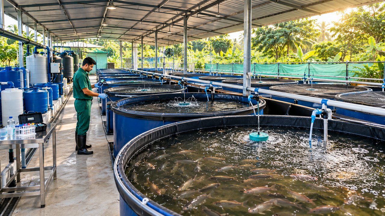 Lake Valley Biofloc Fish Farming