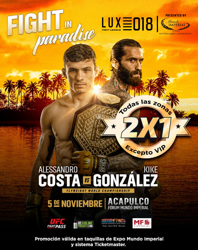 Se alista Forum Mundo Imperial para recibir a LUX Fight League