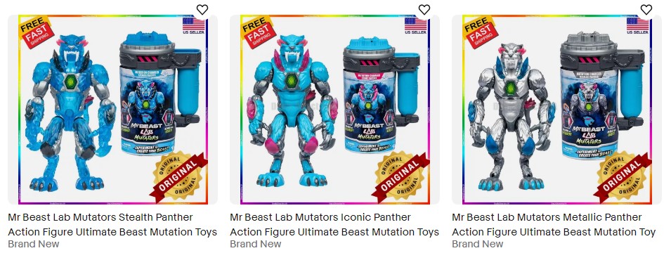 MrBeast Lab Mutators – Action Figure Golden Panther 13 Cm – Gioco Scientifico Con Esperimento E Sblocco - 3