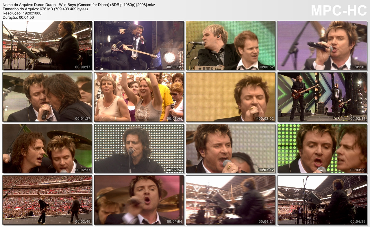 Duran Duran - Wild Boys (Concert for Diana) (BDRip 1080p) [2008]