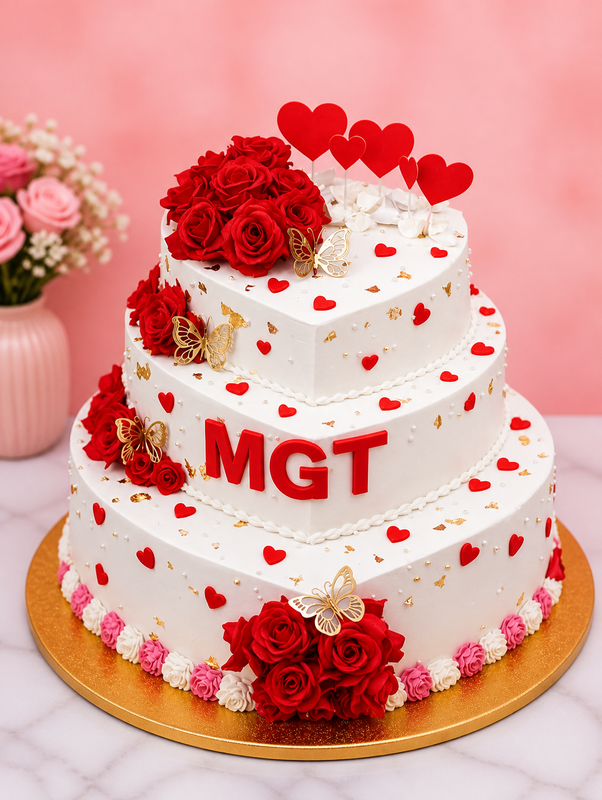 Sweetheart Tower Cake Image