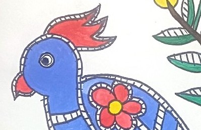 Colorful wings and fearless eyes