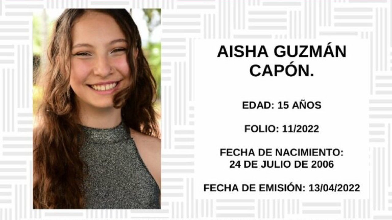 Activan Alerta Amber por Aisha Guzmán, estudiante desaparecida en Oaxaca