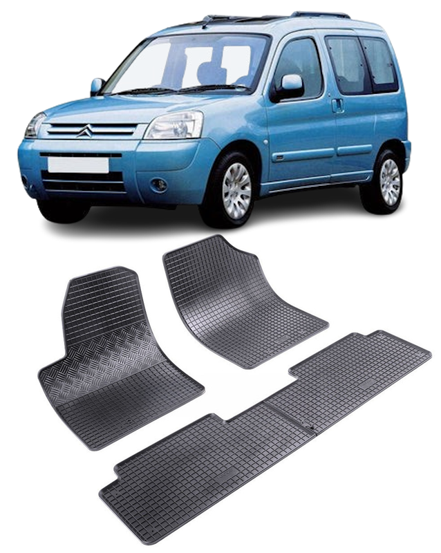 Set 4 covorase Citroen Berlingo 5M 1999-2007, din cauciuc 100%, compatibile cu autoturismul CITROEN Berlingo