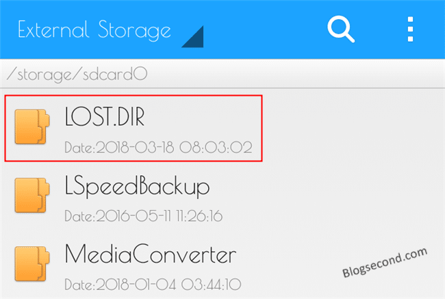 Folder LOST.DIR di Android