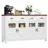 Almus 55'' Sideboard with 4 Glass Doors, 2 Large Drawers and Adjustable Shelves-232908992