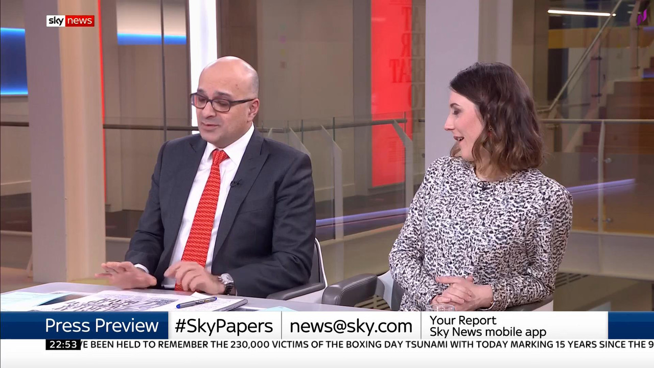 26 December - 22.00.00 - Sky News. All the latest news from Sky 