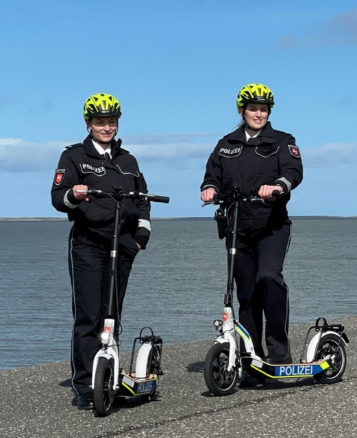 Polizei E-Sooter auf Norderney