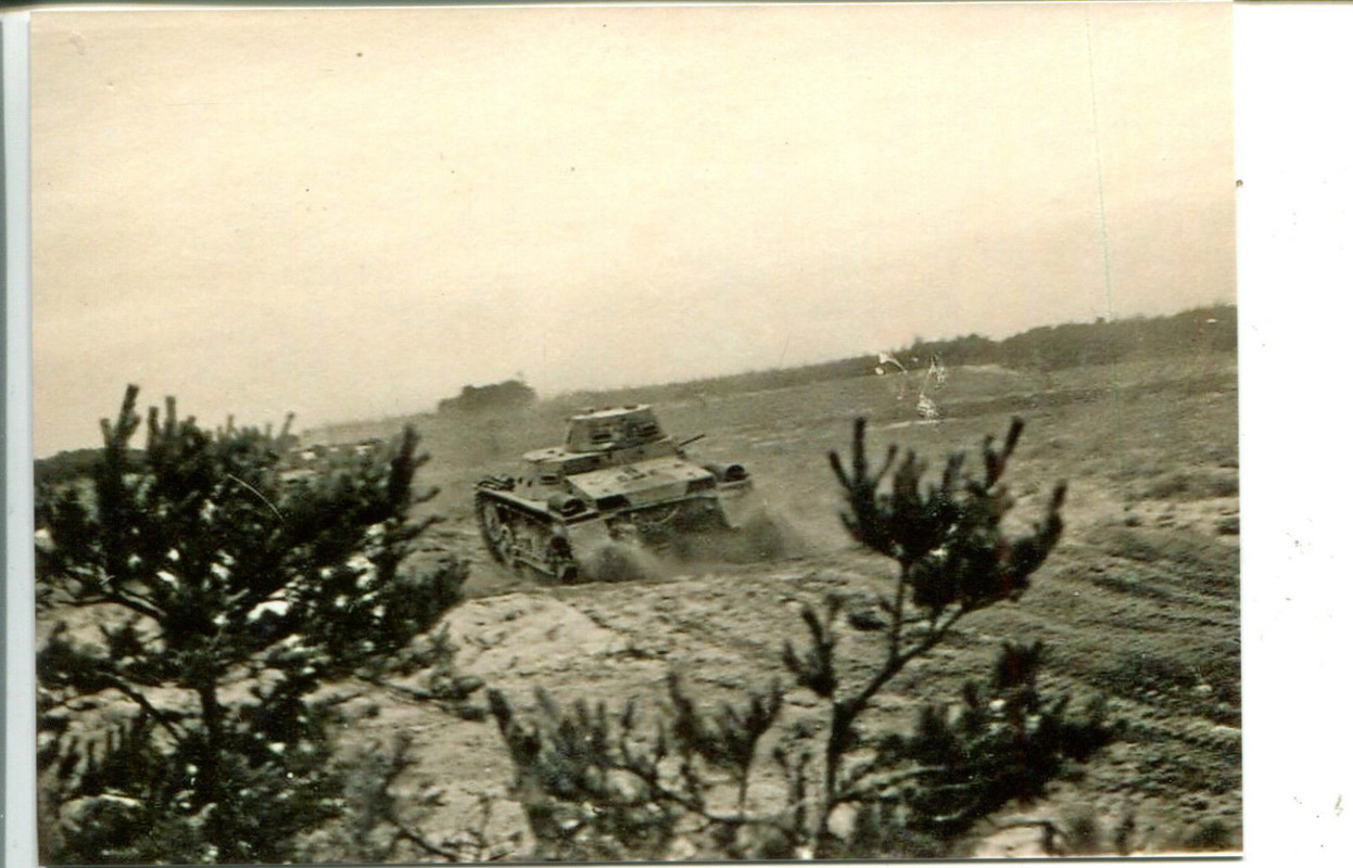 Panzer Tank I Wehrmacht auf Truppenübungsplatz