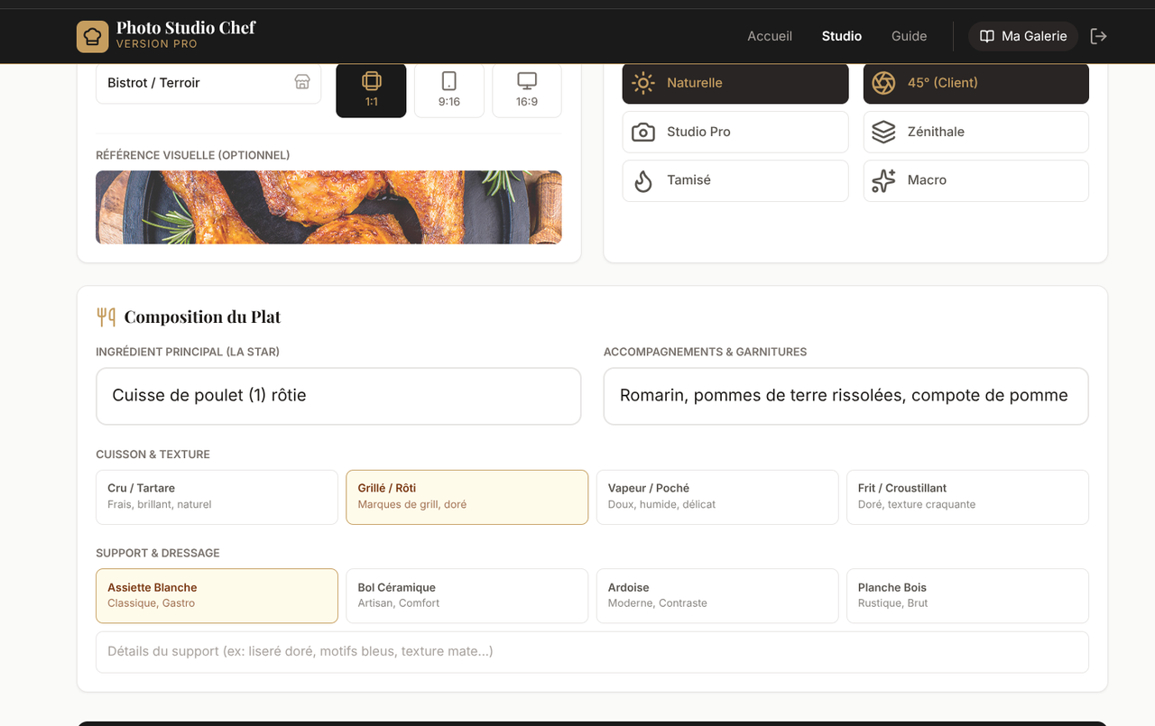 Screenshot of the app interface