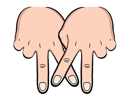 secret hand sign for X