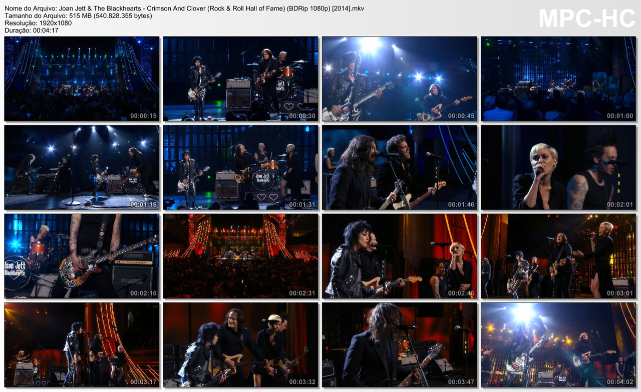 Joan Jett & The Blackhearts - Crimson And Clover (Rock & Roll Hall of Fame) (BDRip 1080p) [2014]