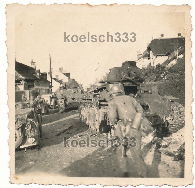 Westfront - vernichtete französische Char D2 Pan