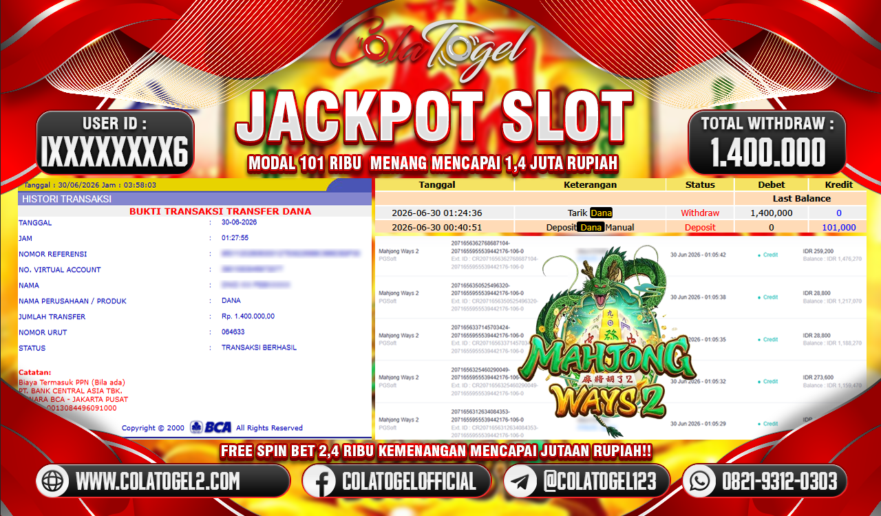 JACKPOT SLOT GACOR!!