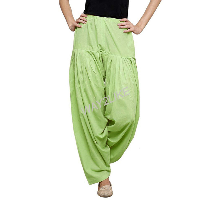 Cotton Patiala Salwar Punjabi Patiyala Trouser Free Size