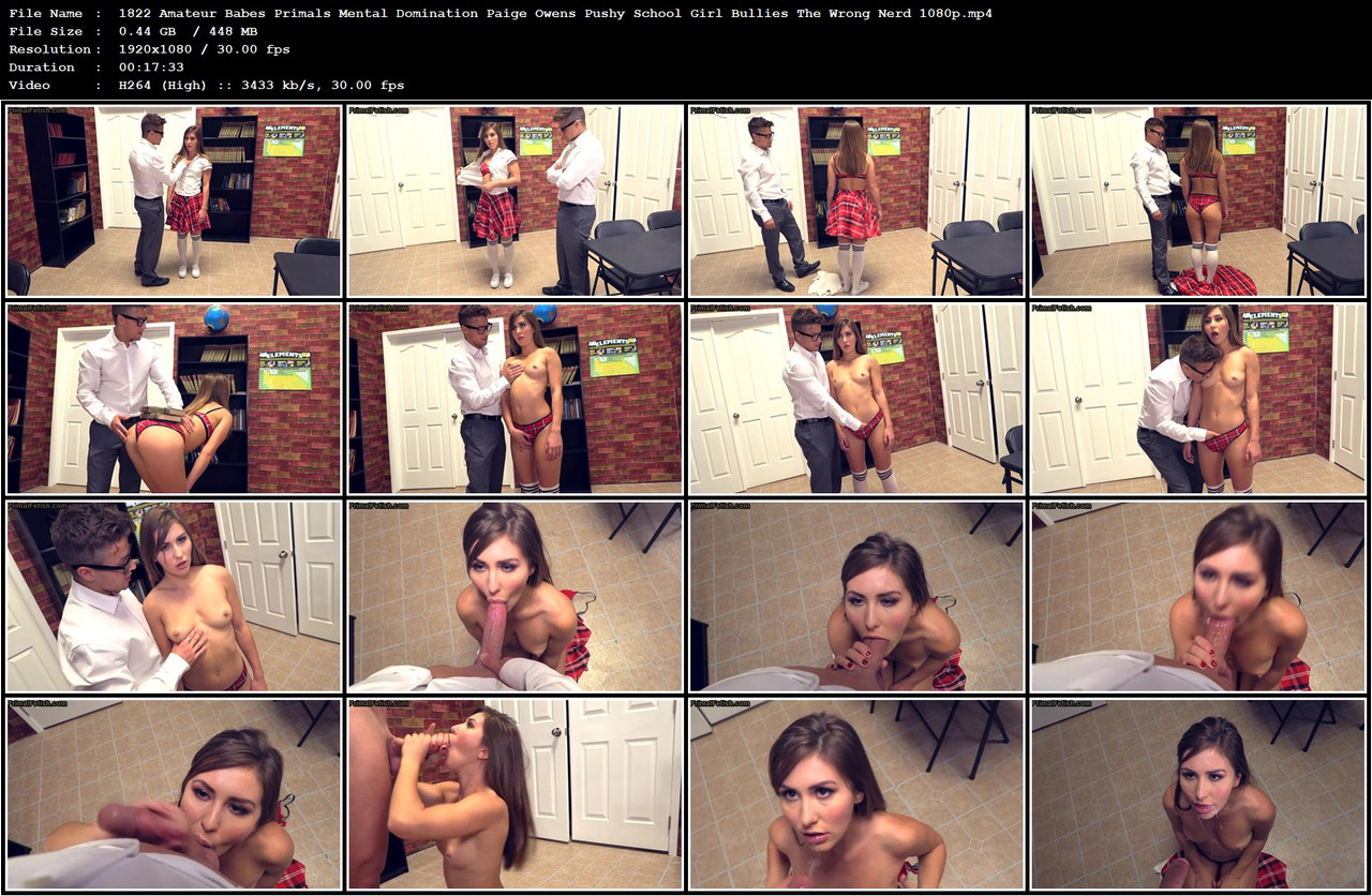 1822 Amateur Babes Primals Mental Domination Paige Owens Pushy School Girl Bullies The Wrong Nerd 10
