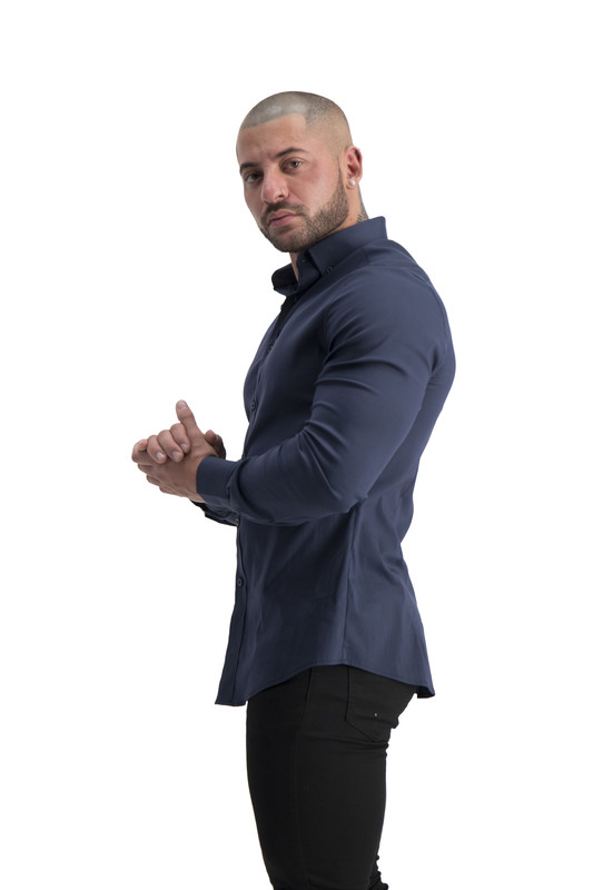 muscle fit stretch shirt