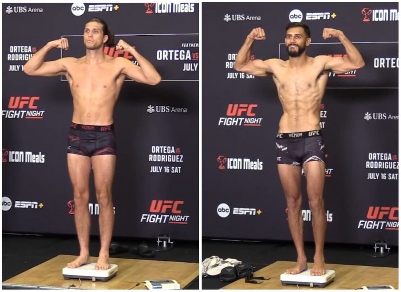 Кантар преди UFC on ABC: Ортега - Родригес