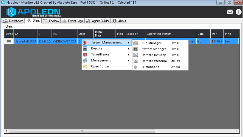 Napoleon Monitor v1.3 Cracked