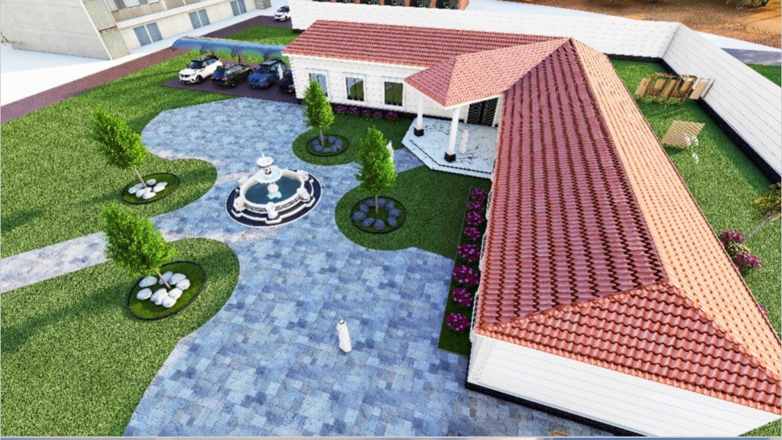 أسطح قرميد بألوان متعددة في الأحساء