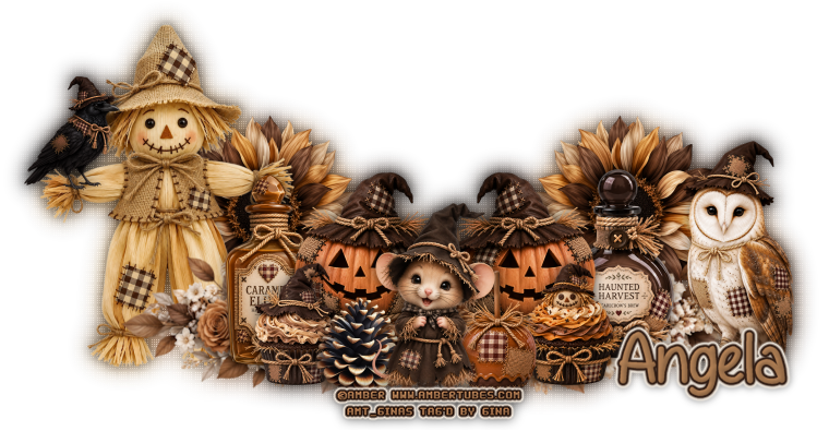 Cute Scarecrow Cluster Angela