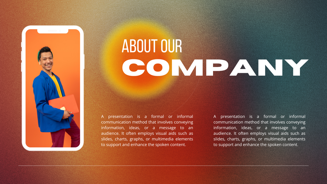 Orange and White Gradient Modern Business Project Presentation