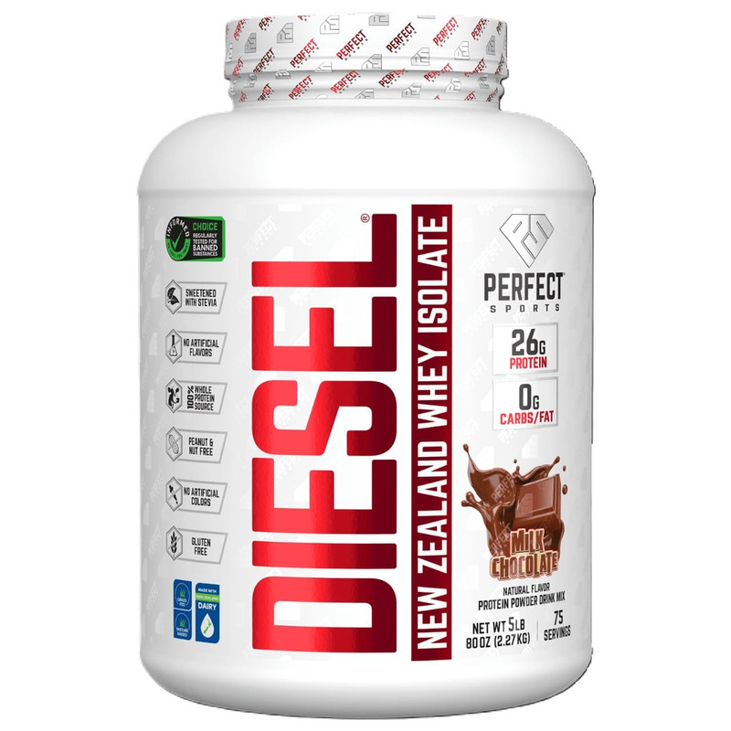 Diesel 100% New Zealand Whey Isolate  Milk Chocolate 5Lb