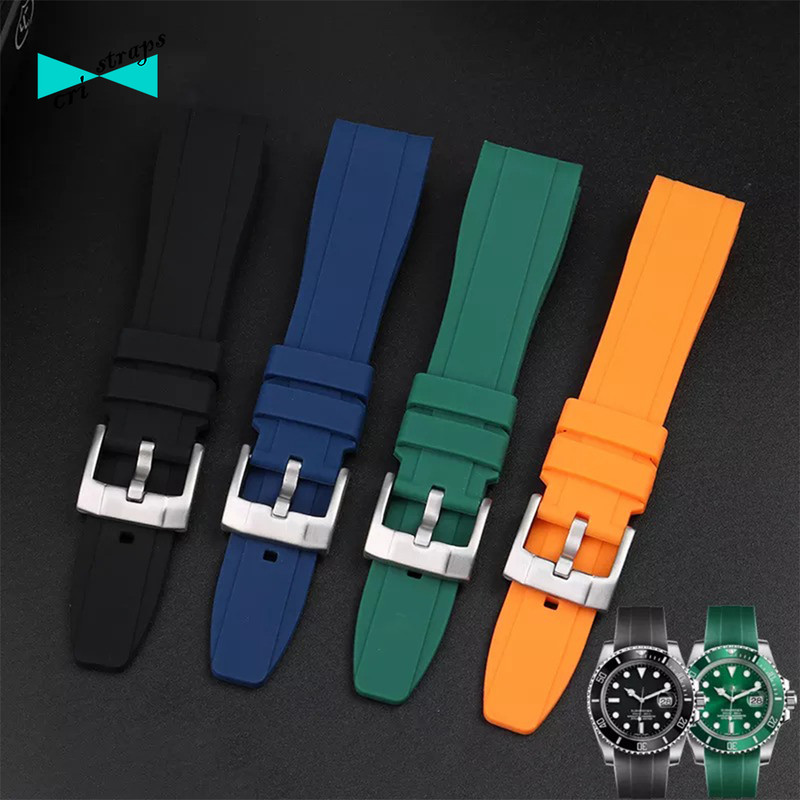 Cinturini a sgancio rapido in silicone nero da 22 mm | Disponibile! | Fawler
