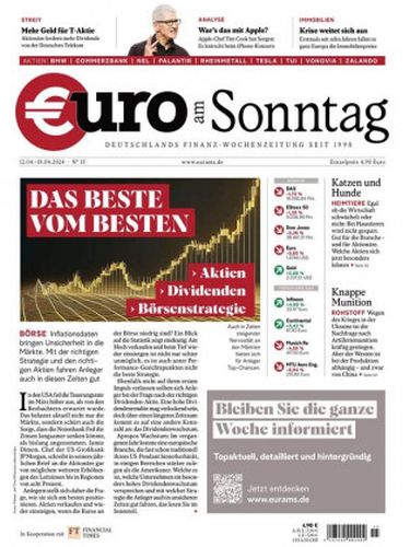 Cover: Euro am Sonntag Finanzmagazin No 15 vom 12  April 2024