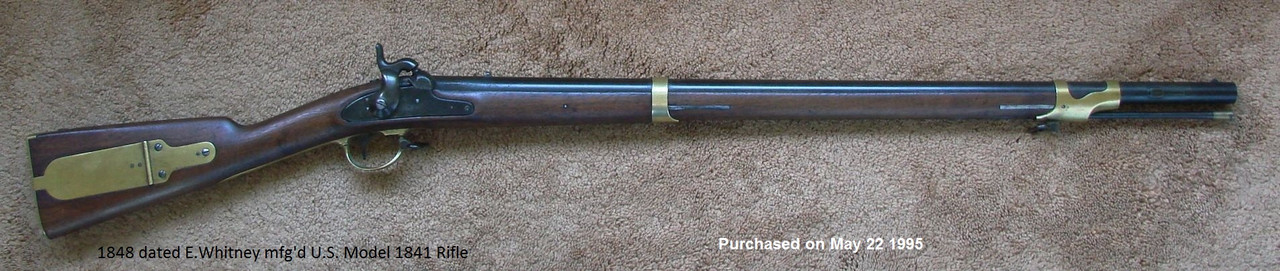 1848 dated E.Whitney mfg'd US Model 1841 Rifle-aka Mississippi Rifle (2)